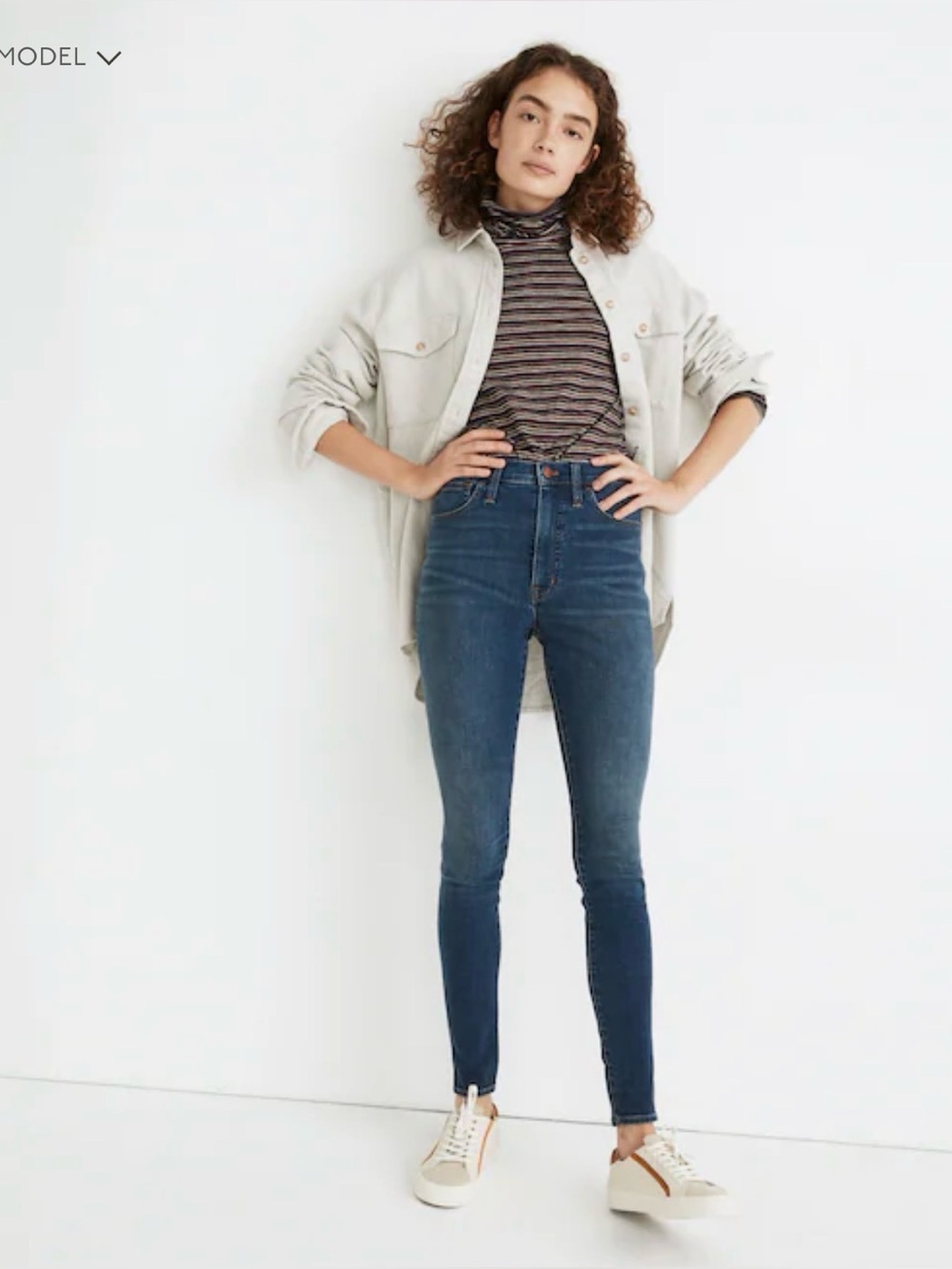 MADEWELL 10" High-Rise Roadtripper Supersoft Jeans in Playford Wash Size 29 Tall